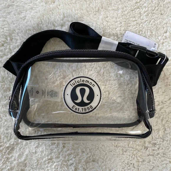 ルルレモン　日本未入荷　Clear Belt Bag 1L Logo ビニール Everywhere Belt Bag 1L *Clear | Men's Bags,Purses,Wallets